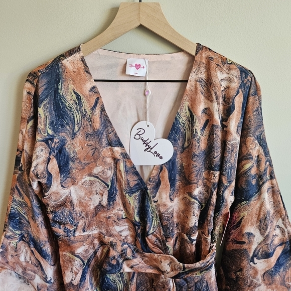 Buddylove Anisa Feather Cuff Mini Dress NWT - Picture 5 of 12